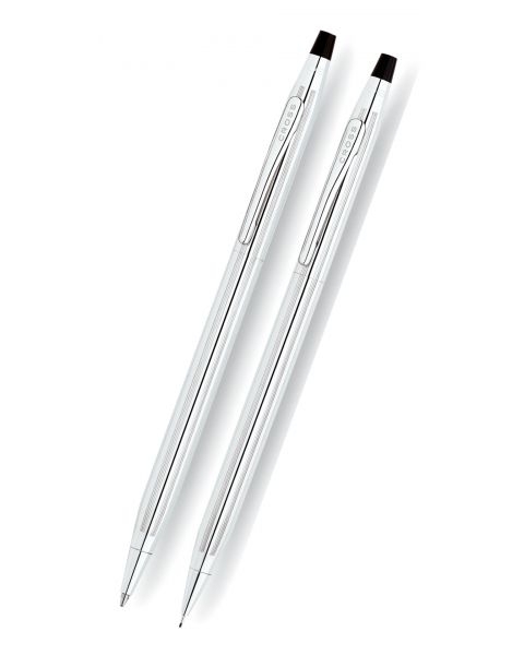 Classic Century® Lustrous Chrome Pen & Pencil Set 1 Classic Century® Lustrous Chrome Pen & Pencil Set 1