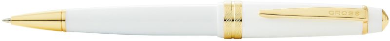 Bailey Light™ Polished White Resin and Gold Tone Ballpoint Pen 1 Bailey Light™ Polished White Resin and Gold Tone Ballpoint Pen 1