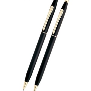 Classic Century® Classic Black & 23KT Gold Gel Ink Pen & Pencil Set 1 Classic Century® Classic Black & 23KT Gold Gel Ink Pen & Pencil Set 1