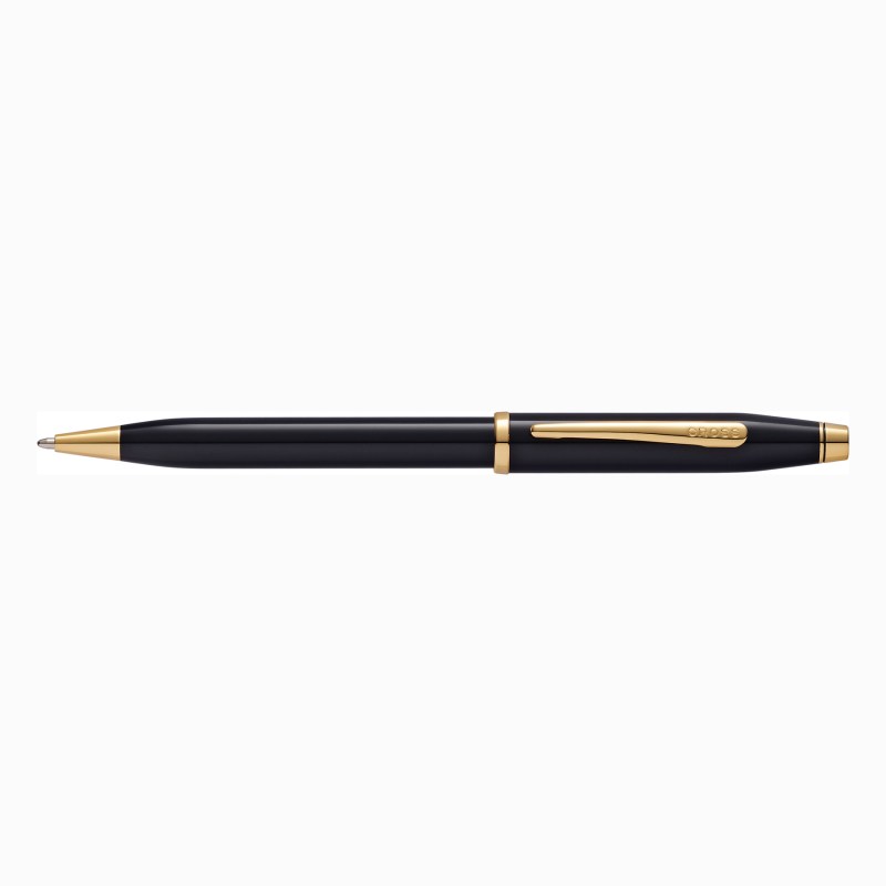 Century® II Black Lacquer & 23KT Gold Ballpoint Pen 1 Century® II Black Lacquer & 23KT Gold Ballpoint Pen 1