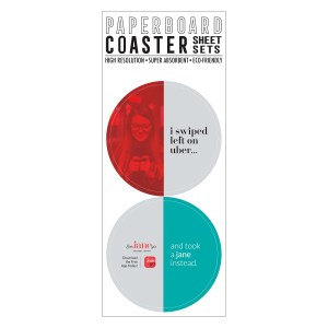 Paperboard Coaster Sheet Sets of 2  Paperboard Coaster Sheet Sets of 2
