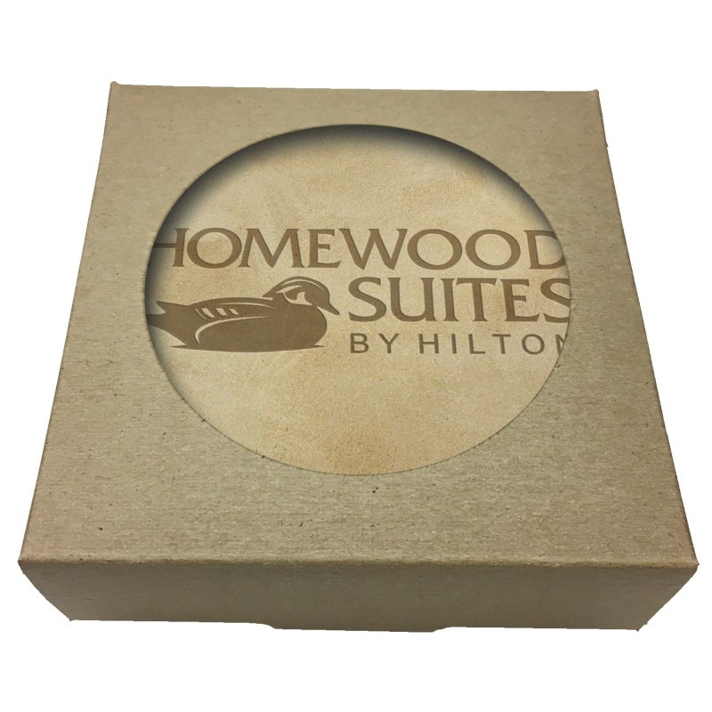 Set of 4 Natural Leather Coasters Set of 4 Natural Leather Coasters