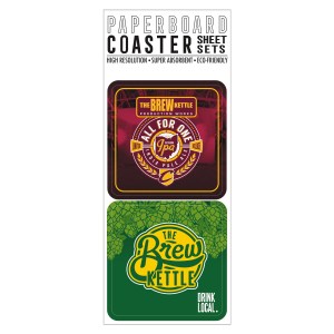 Paperboard Coaster Sheet Sets of 2  Paperboard Coaster Sheet Sets of 2