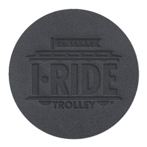 Black Leather Coaster Black Leather Coaster