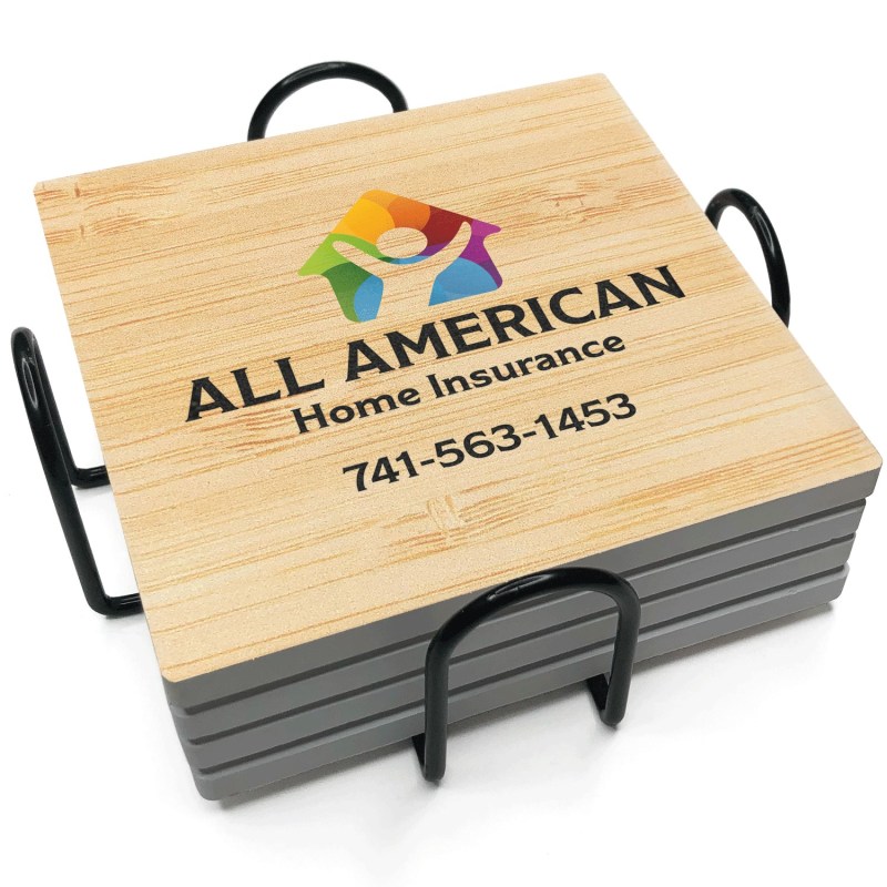 Absorbent Stone Coasters w/Upscale Digital Bkgnds Absorbent Stone Coasters w/Upscale Digital Bkgnds