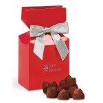 Red Gift Box w/Cocoa Dusted Truffles 1 Red Gift Box w/Cocoa Dusted Truffles 1