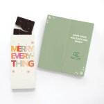 One Color Foil-Stamped Stock Holiday Sentiment Sweeter Cards with Sea Salt Caramel Chocolate Bar 1 One Color Foil-Stamped Stock Holiday Sentiment Sweeter Cards with Sea Salt Caramel Chocolate Bar 1