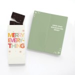 One Color Foil-Stamped Stock Holiday Sentiment Sweeter Cards with Sea Salt Caramel Chocolate Bar 2 One Color Foil-Stamped Stock Holiday Sentiment Sweeter Cards with Sea Salt Caramel Chocolate Bar 2