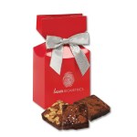 Gourmet Brownies in Red Premium Delights Gift Box 1 Gourmet Brownies in Red Premium Delights Gift Box 1