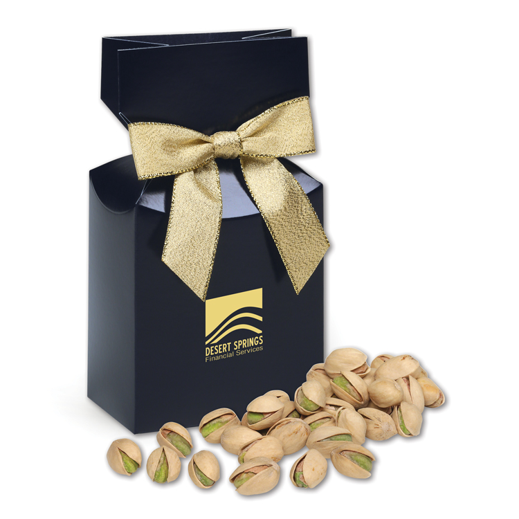 Navy Blue Gift Box w/California Pistachios 1