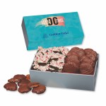 Pecan Clusters & Peppermint Bark in Gift Box with Full Color Sleeve 1 Pecan Clusters & Peppermint Bark in Gift Box with Full Color Sleeve 1