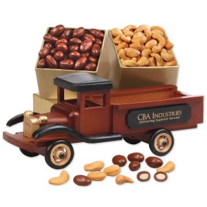Vintage Pick-up Truck with Fancy Cashews & Chocolate Almonds 1 Vintage Pick-up Truck with Fancy Cashews & Chocolate Almonds 1
