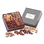 Gourmet Holiday Gift Box with Stripes Sleeve 1 Gourmet Holiday Gift Box with Stripes Sleeve 1