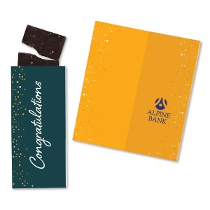 One Color Foil-Stamped Stock Gratitude Sweeter Cards with Sea Salt Caramel Chocolate Bar 1 One Color Foil-Stamped Stock Gratitude Sweeter Cards with Sea Salt Caramel Chocolate Bar 1