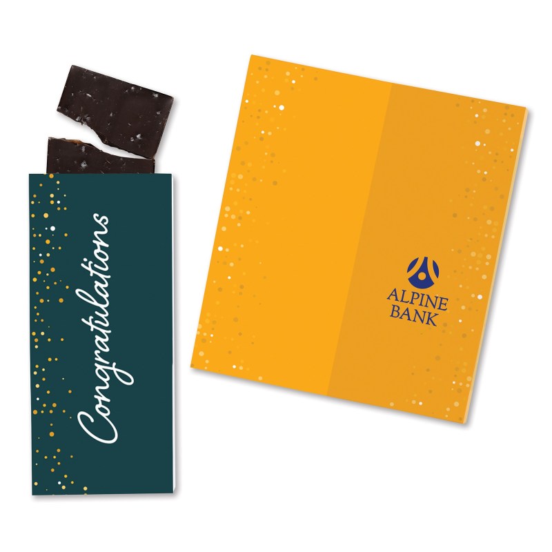 One Color Foil-Stamped Stock Gratitude Sweeter Cards with Sea Salt Caramel Chocolate Bar 1 One Color Foil-Stamped Stock Gratitude Sweeter Cards with Sea Salt Caramel Chocolate Bar 1