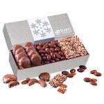Silver Trio of Sweets with Snowflake Wrap 1 Silver Trio of Sweets with Snowflake Wrap 1
