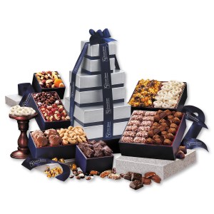 Silver & Navy Executive Gourmet Tower 1 Silver & Navy Executive Gourmet Tower 1