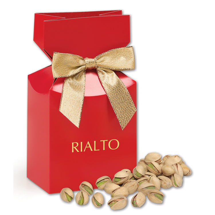Red Gift Box w/California Pistachios 1