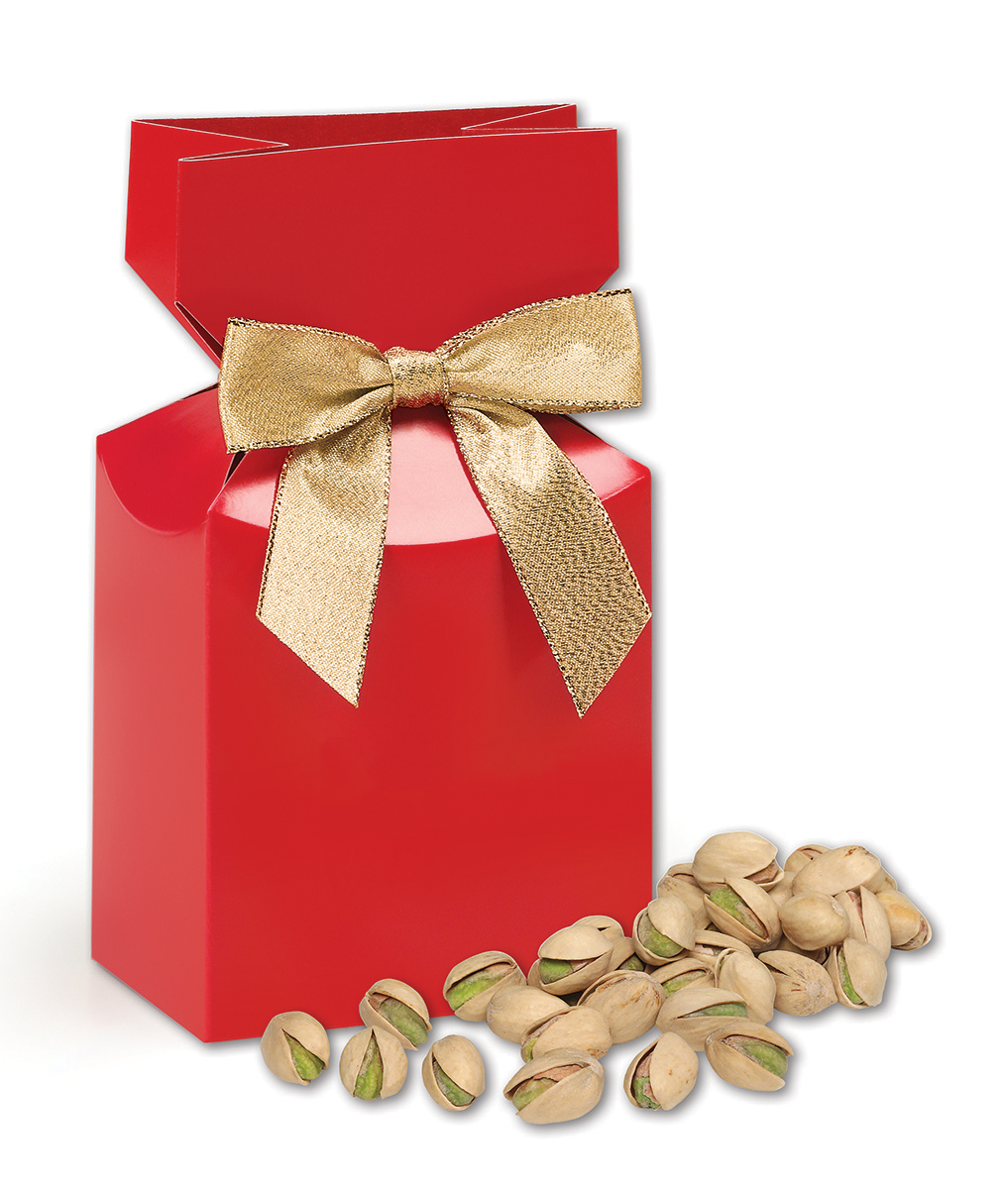 Red Gift Box w/California Pistachios 1