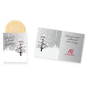 One Color Foil-Stamped Stock Cardinals Design Mini Sweeter Card with Single Sugar Cookie 1 One Color Foil-Stamped Stock Cardinals Design Mini Sweeter Card with Single Sugar Cookie 1