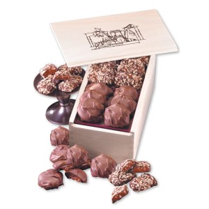 Wooden Collector%27s Box w/English Butter Toffee & Caramel Pecan Clusters 1 Wooden Collector%27s Box w/English Butter Toffee & Caramel Pecan Clusters 1