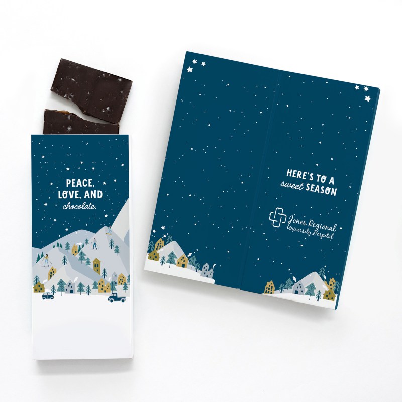 One Color Foil-Stamped Stock Holiday Sentiment Sweeter Cards with Sea Salt Caramel Chocolate Bar 1 One Color Foil-Stamped Stock Holiday Sentiment Sweeter Cards with Sea Salt Caramel Chocolate Bar 1