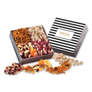 Stripes Gift Box w/Gourmet Treats 1 Stripes Gift Box w/Gourmet Treats 1