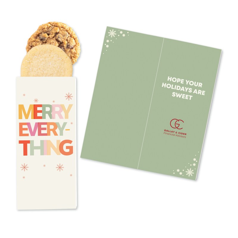 One Color Foil-Stamped Stock Holiday Sentiment Sweeter Cards with Homestyle Cookie Duo 1 One Color Foil-Stamped Stock Holiday Sentiment Sweeter Cards with Homestyle Cookie Duo 1