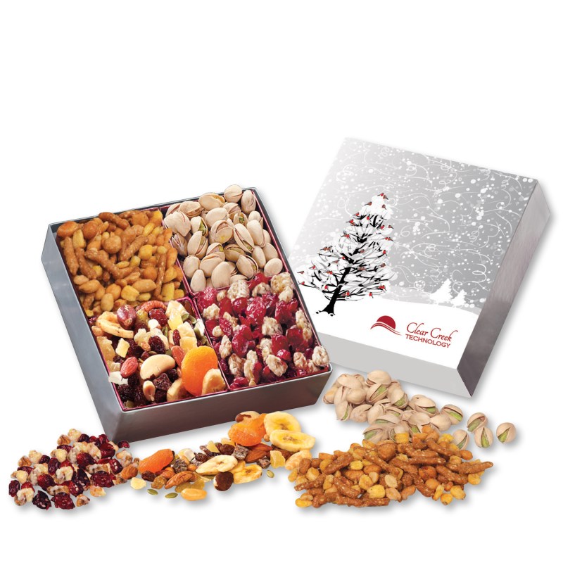 Gift Box with Gourmet Treats with Cardinals Sleeve 1 Gift Box with Gourmet Treats with Cardinals Sleeve 1