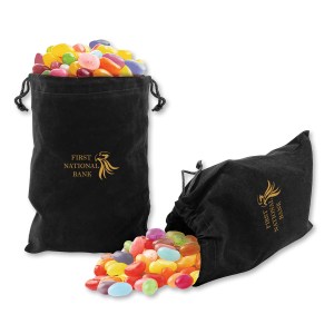 Jelly Belly® Jelly Beans in Black Velour Gift Bag 1 Jelly Belly® Jelly Beans in Black Velour Gift Bag 1