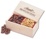 Wooden Collector%27s Box w/Chocolate Almonds & Cashews 1 Wooden Collector%27s Box w/Chocolate Almonds & Cashews 1