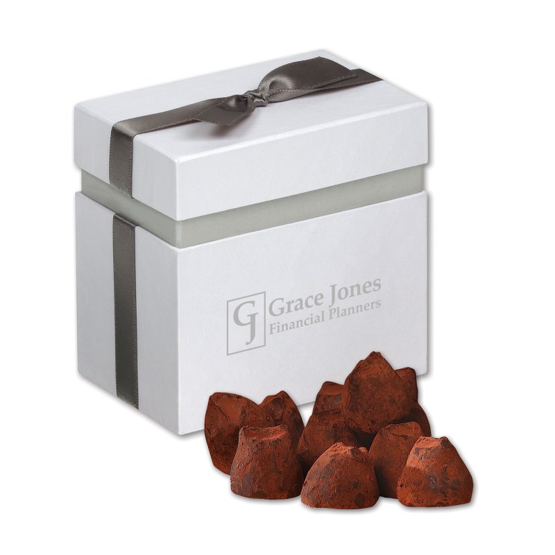 Elegant Treats Gift Box w/Cocoa Dusted Truffles 1 Elegant Treats Gift Box w/Cocoa Dusted Truffles 1