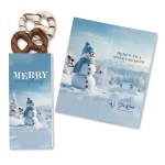 One Color Foil-Stamped Stock Snowman Sweeter Cards with Chocolate Dipped Pretzels 1 One Color Foil-Stamped Stock Snowman Sweeter Cards with Chocolate Dipped Pretzels 1