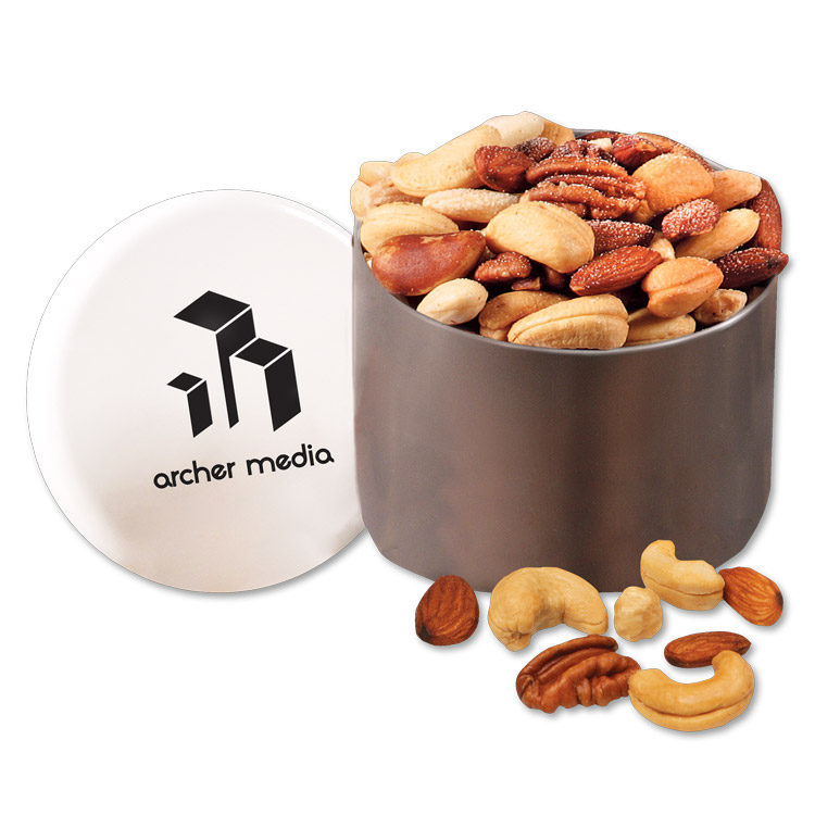 Designer Tin w/Deluxe Mixed Nuts 1 Designer Tin w/Deluxe Mixed Nuts 1