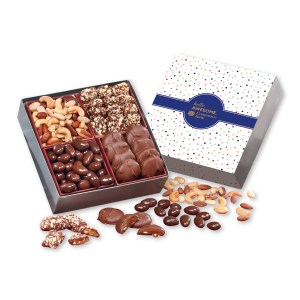 Gourmet Holiday Gift Box with Bubbles Sleeve 1 Gourmet Holiday Gift Box with Bubbles Sleeve 1