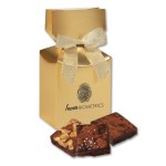 Gourmet Brownies in Gold Premium Delights Gift Box 1 Gourmet Brownies in Gold Premium Delights Gift Box 1