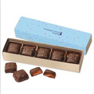 Chocolate Sea Salt Caramels Flight with Confetti Wrap 1 Chocolate Sea Salt Caramels Flight with Confetti Wrap 1