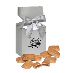 Silver Premium Delights Gift Box w/Cinnamon Churro Toffee 1 Silver Premium Delights Gift Box w/Cinnamon Churro Toffee 1