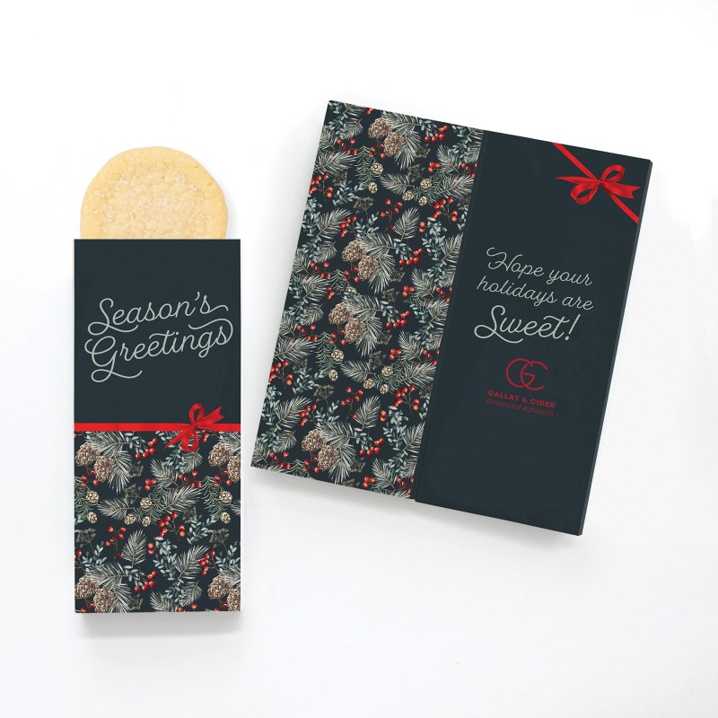 One Color Foil-Stamped Stock Pine Boughs & Berries Sweeter Cards with Sugar Cookies 1 One Color Foil-Stamped Stock Pine Boughs & Berries Sweeter Cards with Sugar Cookies 1