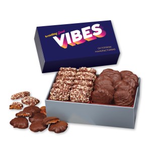 Full Color Gift Box w/Toffee & Pecan Clusters 1 Full Color Gift Box w/Toffee & Pecan Clusters 1