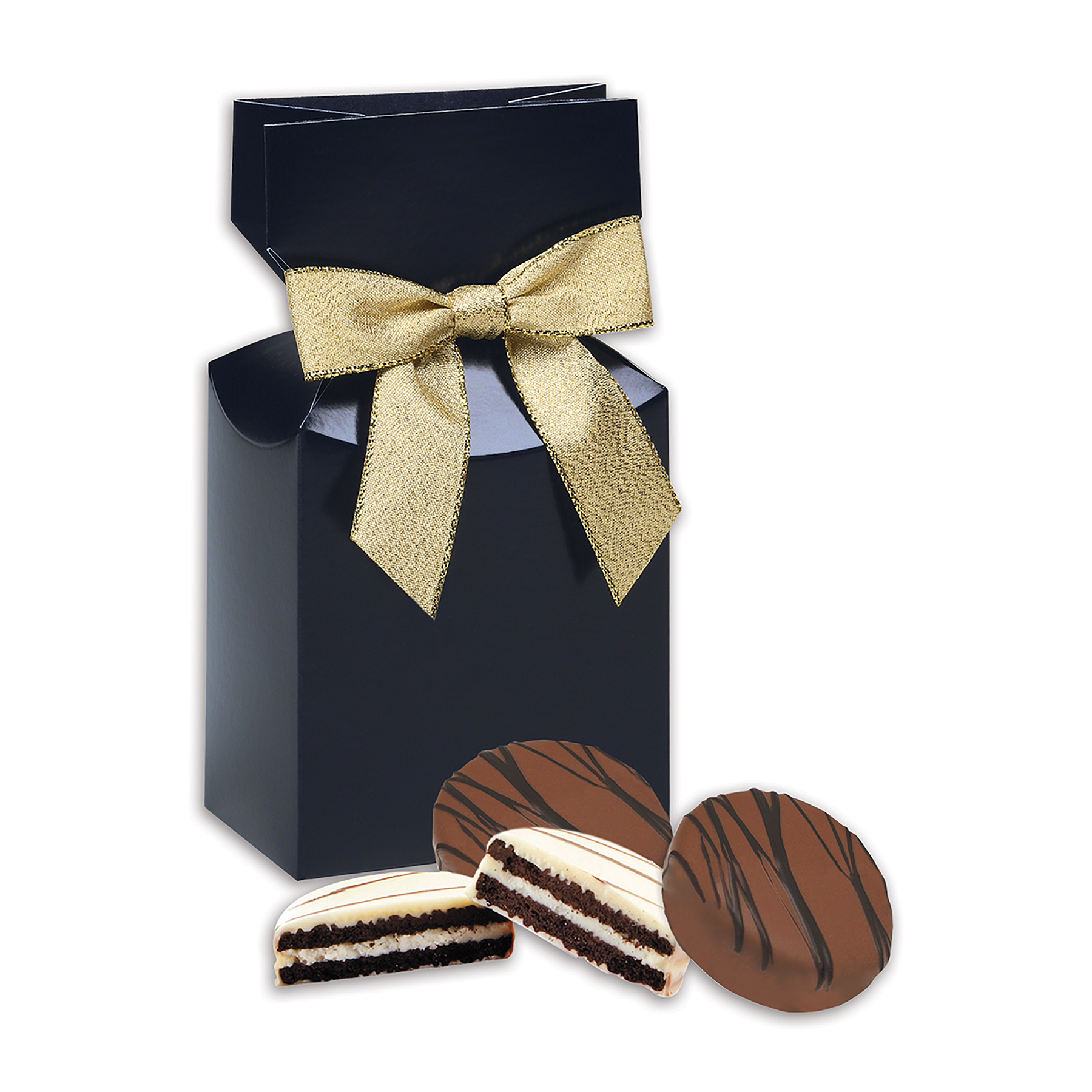 Navy Blue Gift Box w/Chocolate Covered Oreo® Cookies 1