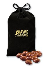 Black Velour Gift Bag w/Chocolate Covered Almonds 1 Black Velour Gift Bag w/Chocolate Covered Almonds 1
