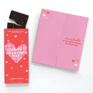 Full-Color Custom Sweeter Cards with Sea Salt Caramel Chocolate Bar 1 Full-Color Custom Sweeter Cards with Sea Salt Caramel Chocolate Bar 1