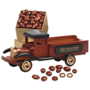 Vintage Pick-up Truck with Milk Chocolate Almonds 1 Vintage Pick-up Truck with Milk Chocolate Almonds 1
