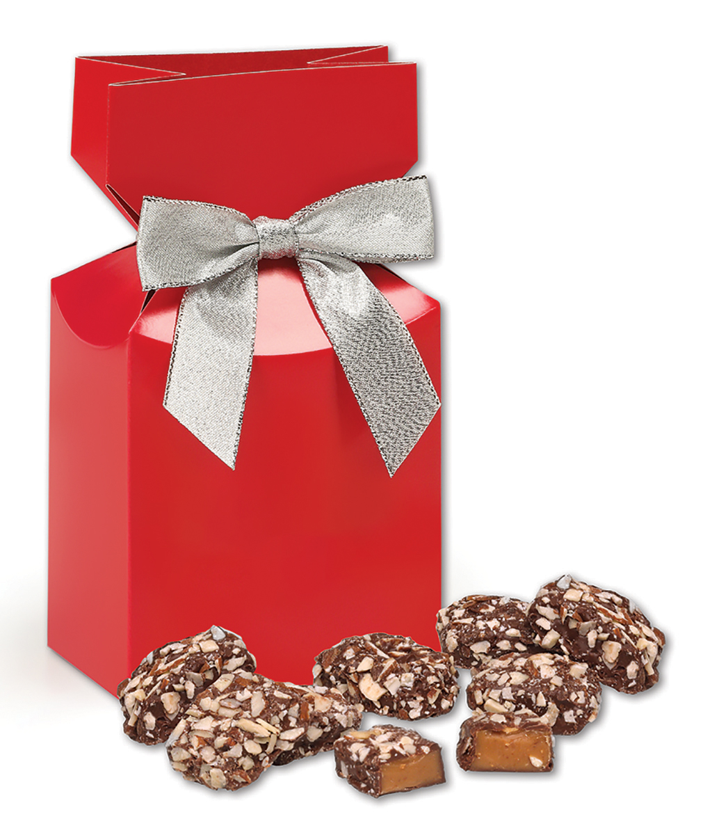 Red Gift Box w/English Butter Toffee 1