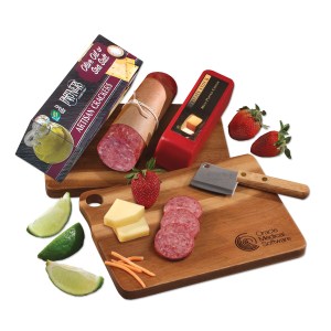 Gourmet Shelf-Stable Assortment w/Acacia Charcuterie Serving Board 1 Gourmet Shelf-Stable Assortment w/Acacia Charcuterie Serving Board 1