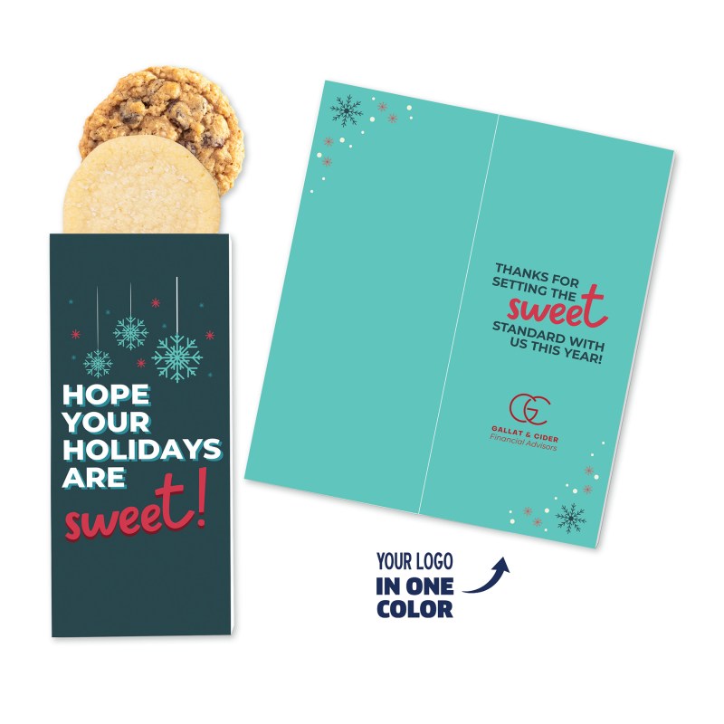 One Color Foil-Stamped Stock Holiday Sentiment Sweeter Cards with Homestyle Cookie Duo 1 One Color Foil-Stamped Stock Holiday Sentiment Sweeter Cards with Homestyle Cookie Duo 1