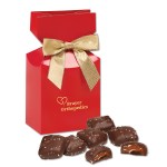Red Gift Box w/Chocolate Sea Salt Caramels 1 Red Gift Box w/Chocolate Sea Salt Caramels 1