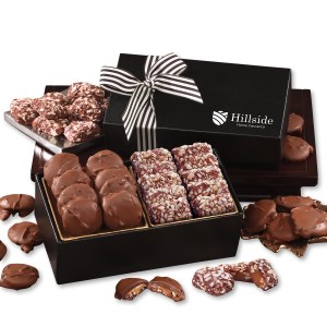 Chocolate Splendor w/Caramel Pecan Clusters & English Butter Toffee 1 Chocolate Splendor w/Caramel Pecan Clusters & English Butter Toffee 1