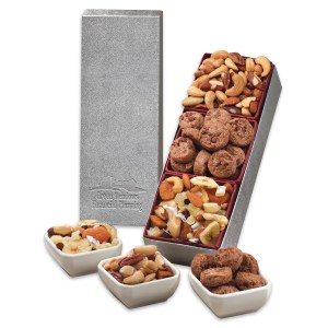 Silver Snack Trio Gift Box w/Western Trail Mix 1 Silver Snack Trio Gift Box w/Western Trail Mix 1